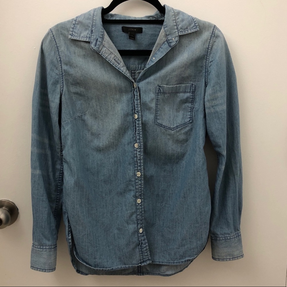 J crew denim button down